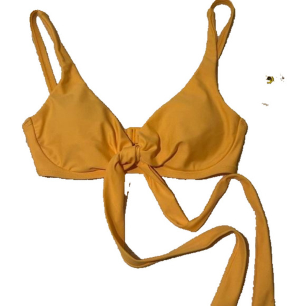New Body Glove Yellow Bikini Top Small